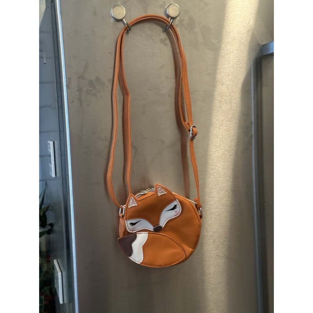 Animal Purse/crossbody Fox Leather Circle Sleeping Fox Unisex/kids/teacher/zoo - Picture 8 of 8